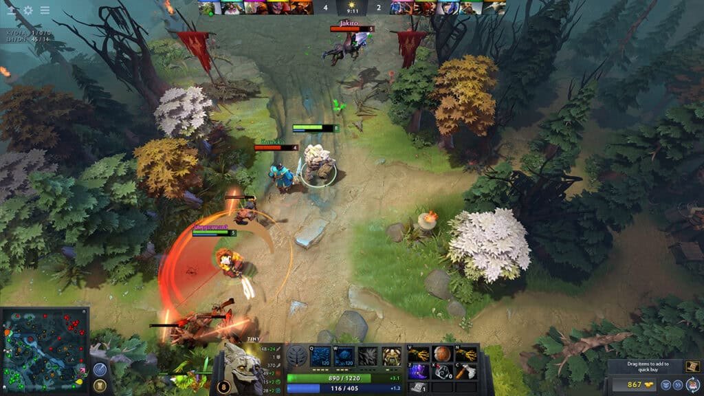 Best free Steam games 2025 Dota 2 gameplay screenshot