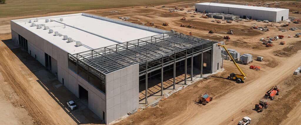 Google 9 Billion AI investment in AI education — Oklahoma data center construction site