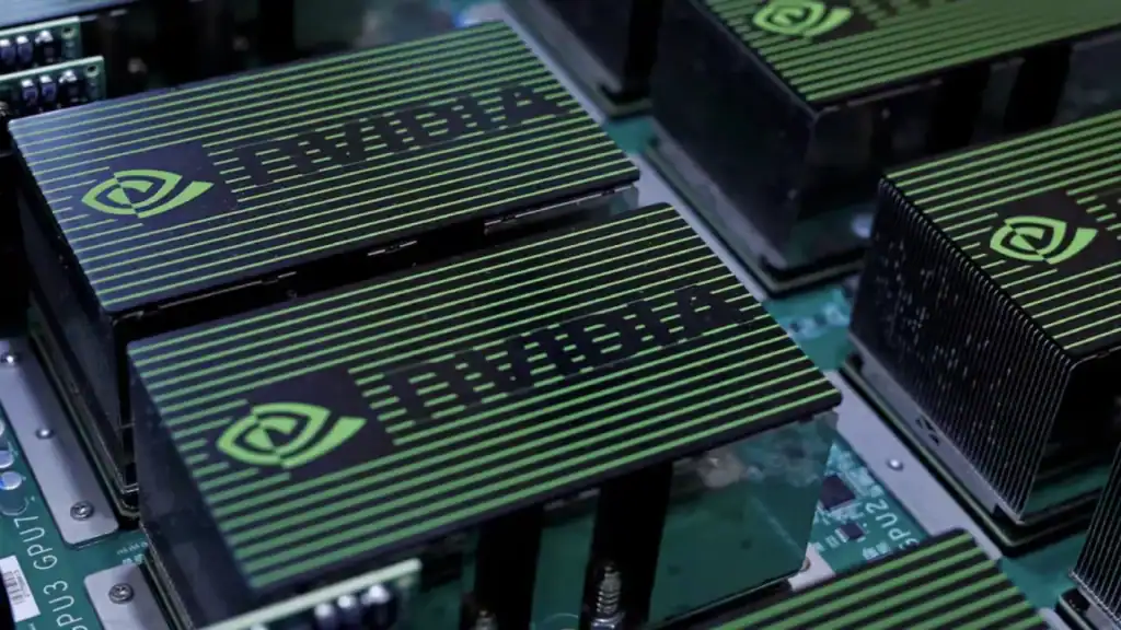 NVIDIA Rubin CPX GPU modules with green heatsinks on circuit board