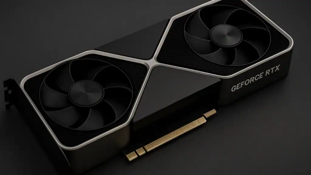 Nvidia GeForce RTX graphics card used by gamers and professionals for AI, rendering, and gaming workloads