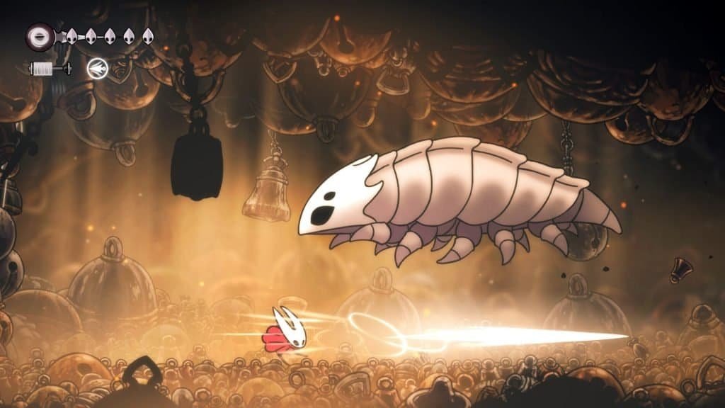 Hollow Knight Silksong gameplay with Hornet exploring new area