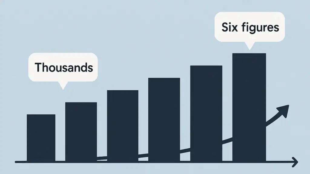 Horizontal illustration showing the scale of the ChatGPT leak growing from thousands to over 100,000 conversations