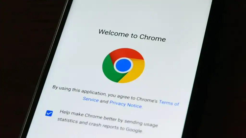 Chrome 138 download welcome screen on Android device