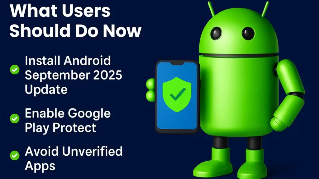What users should do after Android September 2025 update enable Play Protect